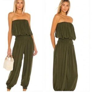 INDAH Seychelle Jumpsuit size small in cactus green color